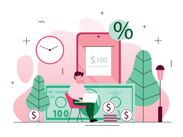 Financial tax  Illustration