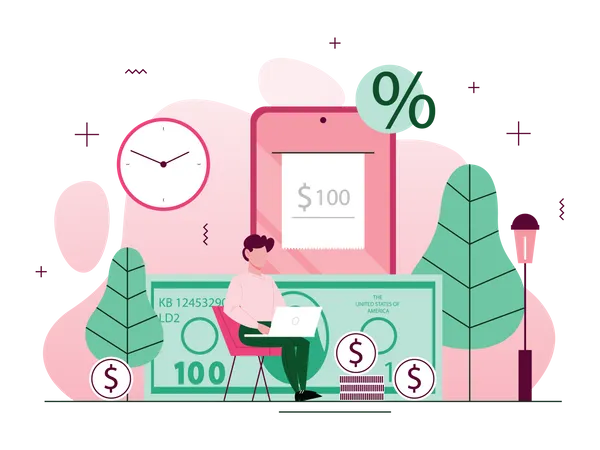 Financial tax  Illustration