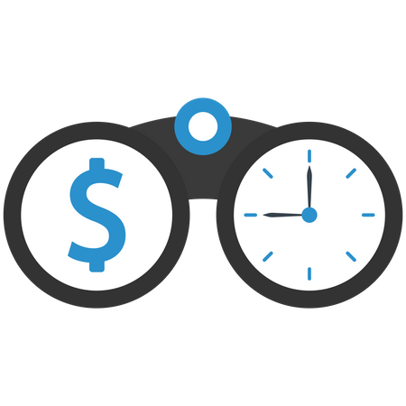 Financial vision and financial time  Illustration