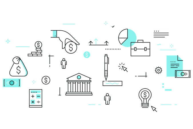 Financier  Illustration
