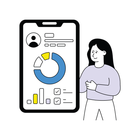 Finanz-App  Illustration