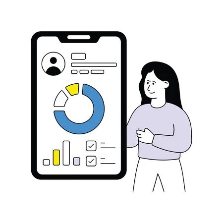 Finanz-App  Illustration