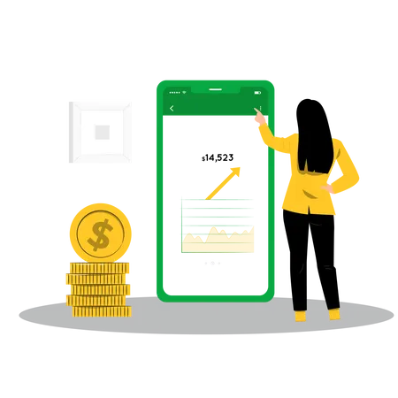 Finanz-App  Illustration