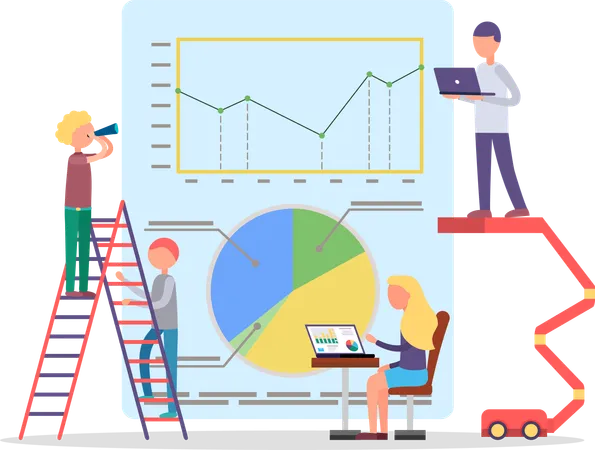 Finanz- und Statistikberichte  Illustration