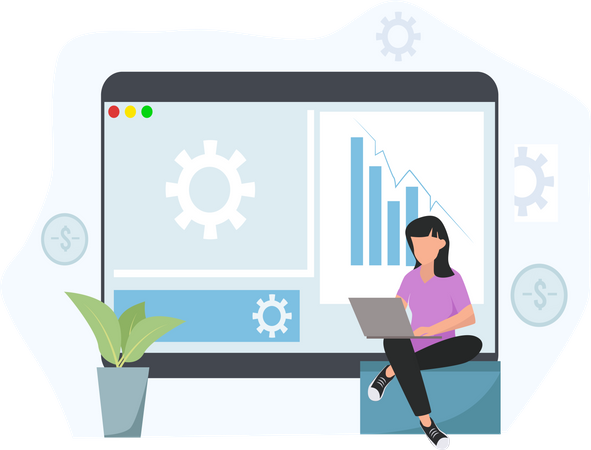 Finanzanalysebericht  Illustration