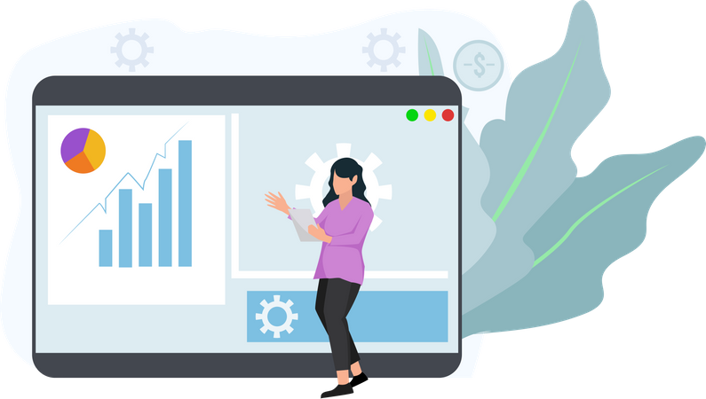 Finanzanalysebericht  Illustration