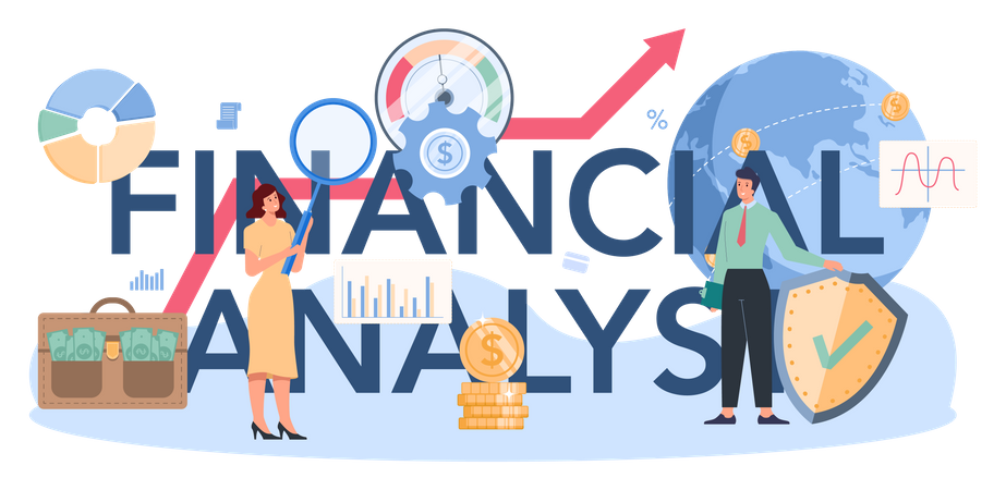 Finanzanalyst oder Berater  Illustration