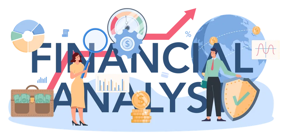 Finanzanalyst oder Berater  Illustration