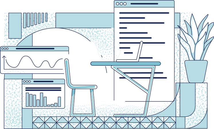 Finanzanalystenkabinett  Illustration