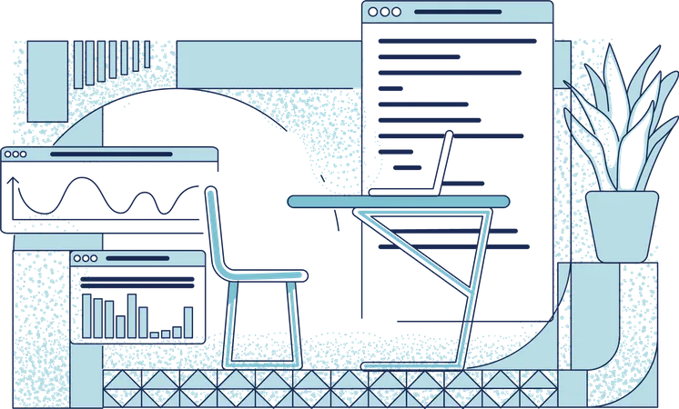 Finanzanalystenkabinett  Illustration