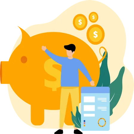 Ahorro financiero  Illustration