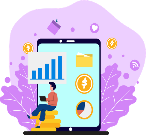 Crecimiento financiero  Ilustración