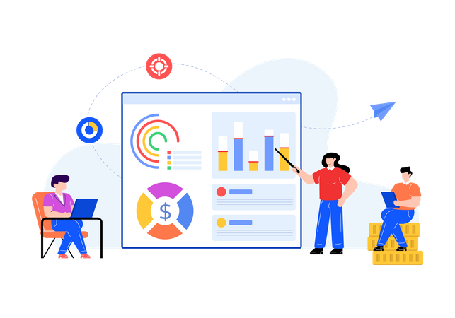 Finanzberatung  Illustration