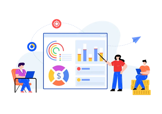 Finanzberatung  Illustration