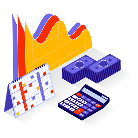 Finanzkalkulation und -analyse  Illustration