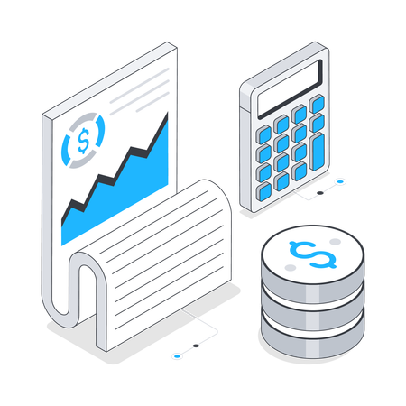 Finanzbericht  Illustration