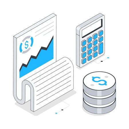 Finanzbericht  Illustration