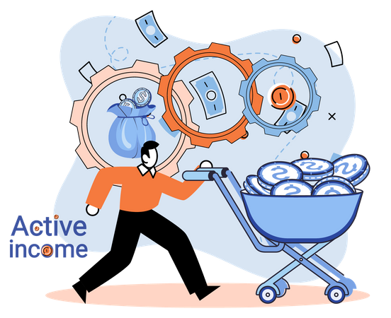 Finanzen verwalten  Illustration
