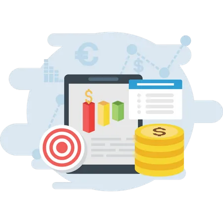 Finanz-Webanalyse  Illustration