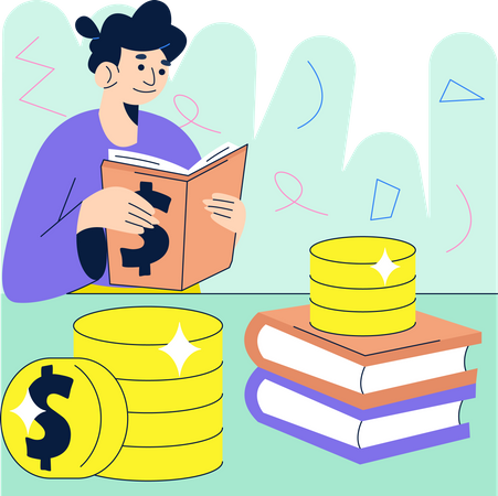 Finanzielle Bildung  Illustration