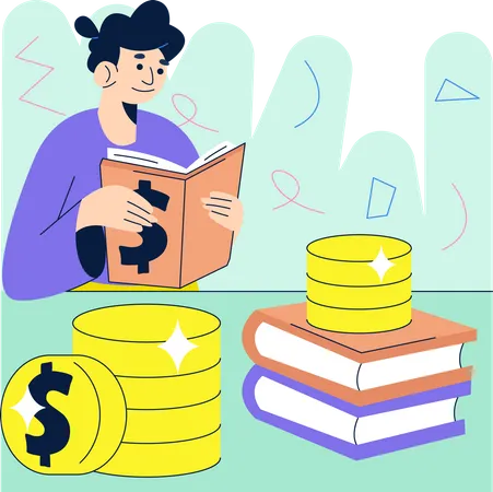 Finanzielle Bildung  Illustration