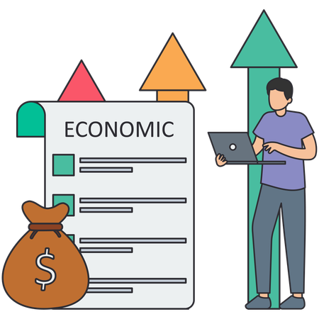 Finanzielle Freiheit und Erfolg  Illustration