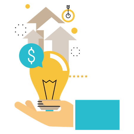 Finanzielle Idee  Illustration