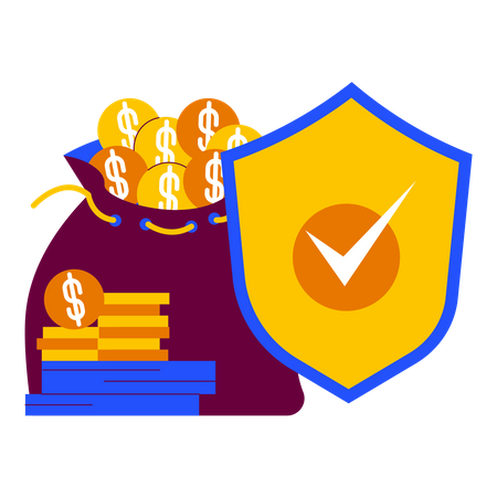 Finanzielle Sicherheit  Illustration