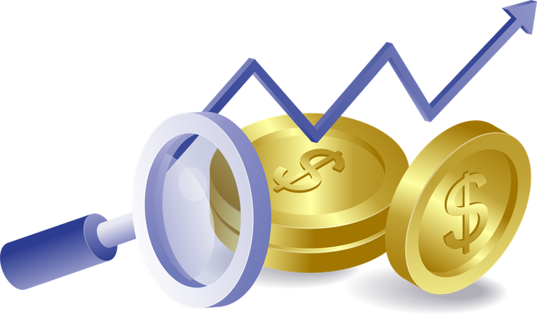 Analyse der finanziellen Verbesserung  Illustration