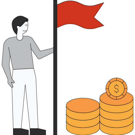 Finanzieller Erfolg  Illustration