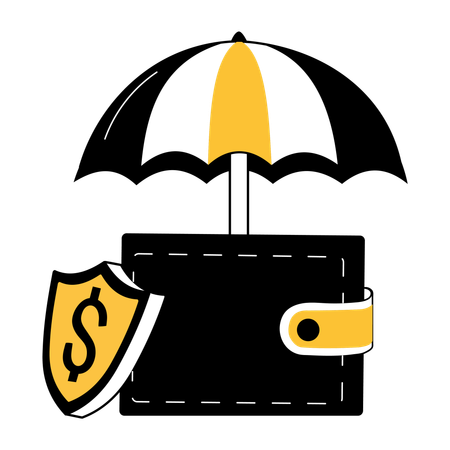 Finanzieller Schutz  Illustration