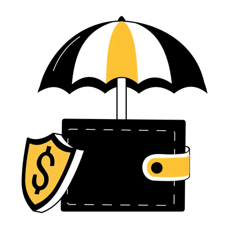 Finanzieller Schutz  Illustration