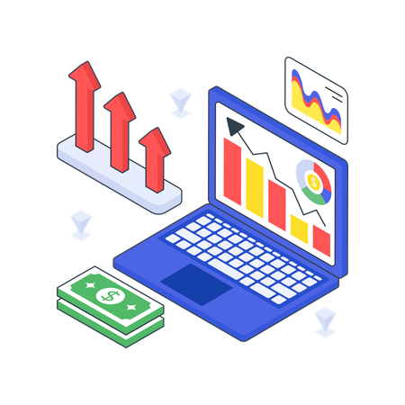 Finanzielles Wachstum  Illustration