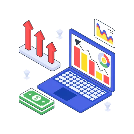 Finanzielles Wachstum  Illustration