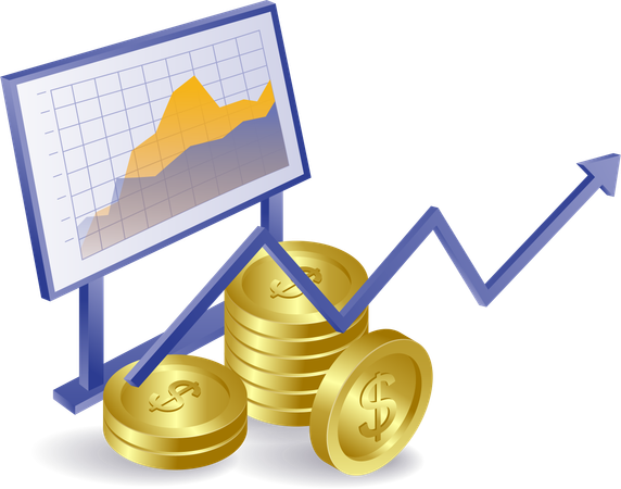 Finanzinvestitions-Geschäftsentwicklungsanalysegremium  Illustration