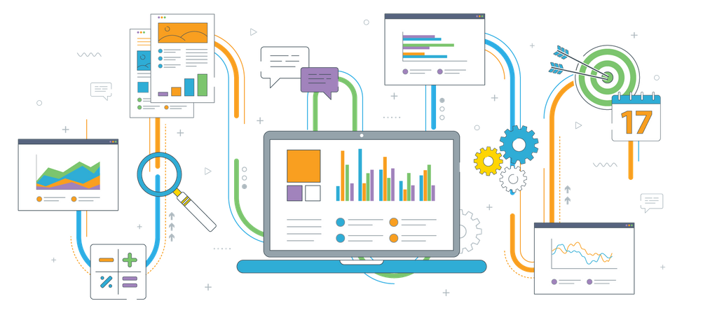 Finanzinvestitionsbericht  Illustration