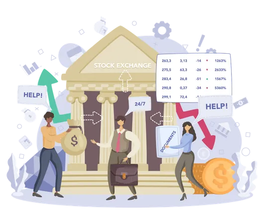 Finanzmakler  Illustration