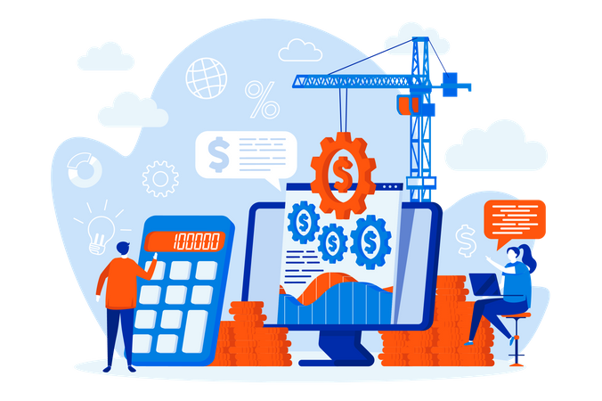 Finanzverwaltung  Illustration