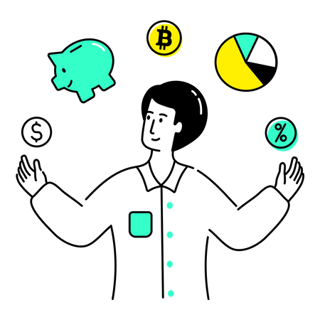 Finanzverwaltung  Illustration