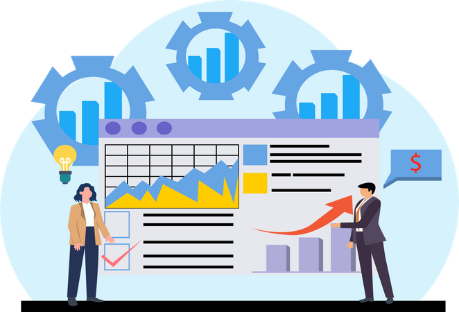 Finanzverwaltung  Illustration