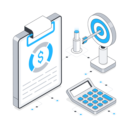 Finanzielle Planung  Illustration