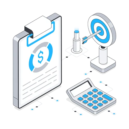 Finanzielle Planung  Illustration