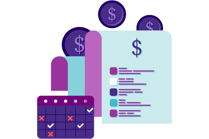 Finanzielle Planung  Illustration