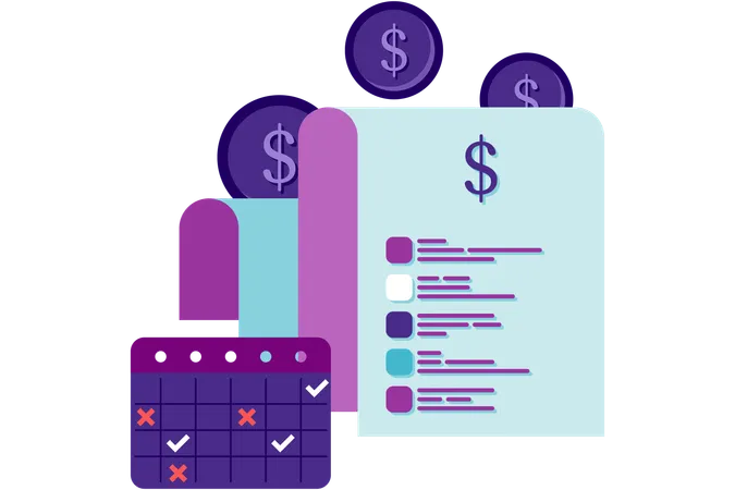 Finanzielle Planung  Illustration