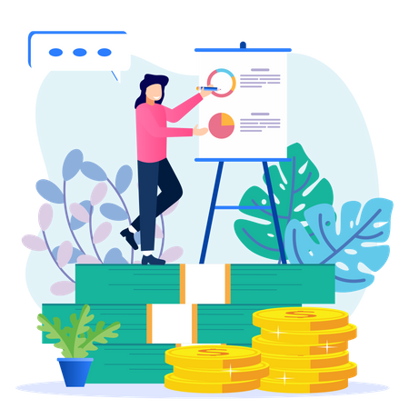 Finanzielle Planung  Illustration