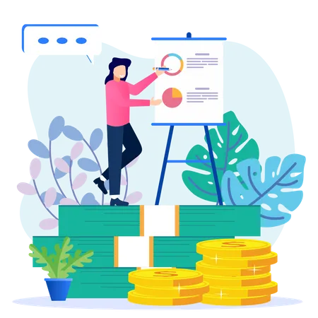 Finanzielle Planung  Illustration