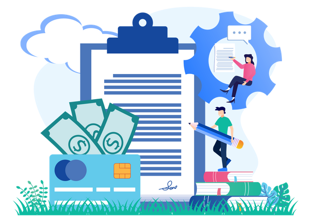 Finanzielle Planung  Illustration