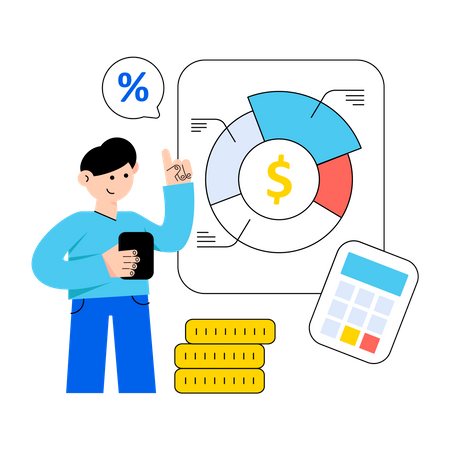 Finanzielle Planung  Illustration