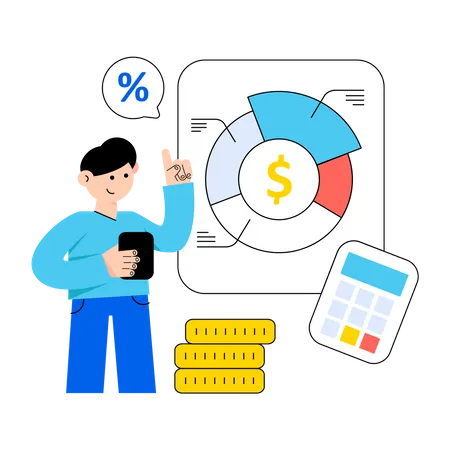 Finanzielle Planung  Illustration