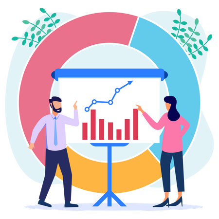 Finanzpräsentation  Illustration